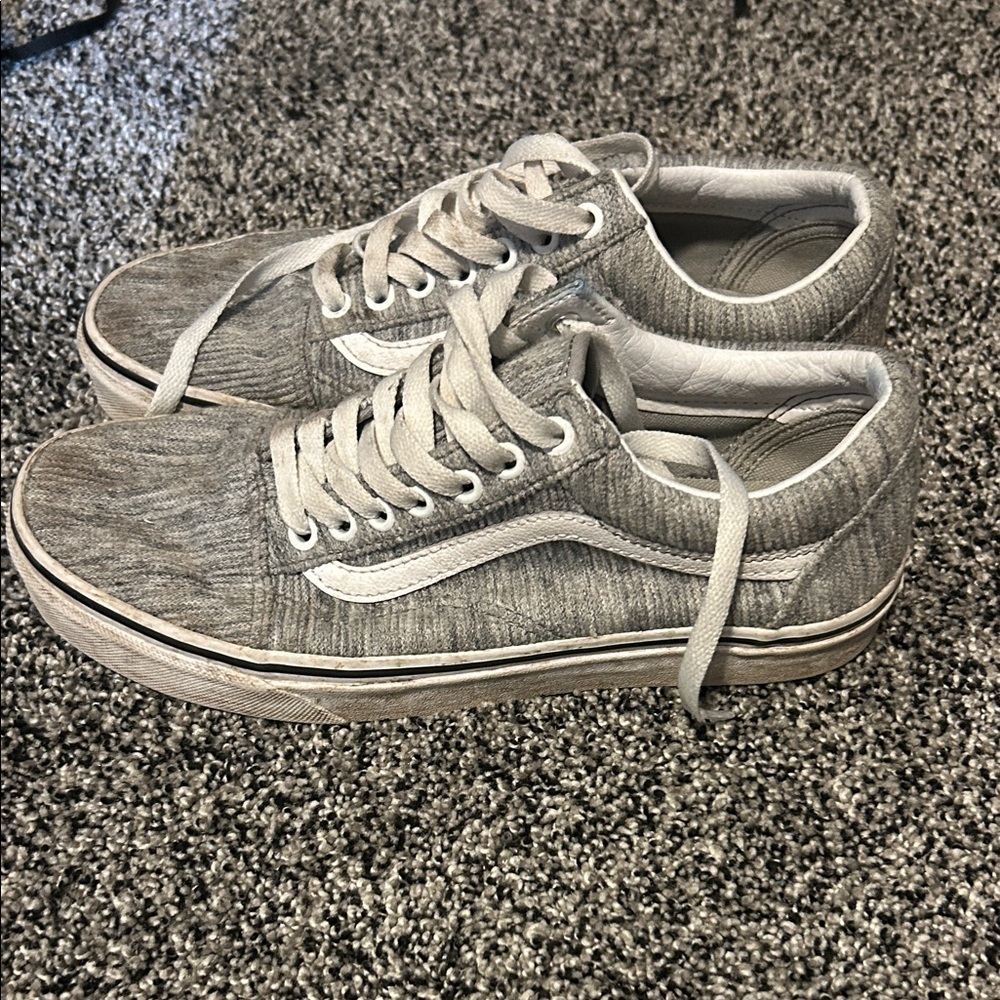 Vans Textured Gray Sneakers